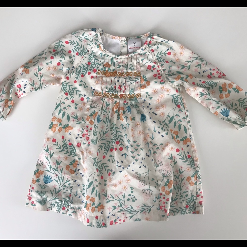 Hanna Andersson toddler spring flower tunic 80cm = size 2